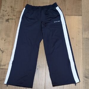 Aerie Black Joggers with White Stripes